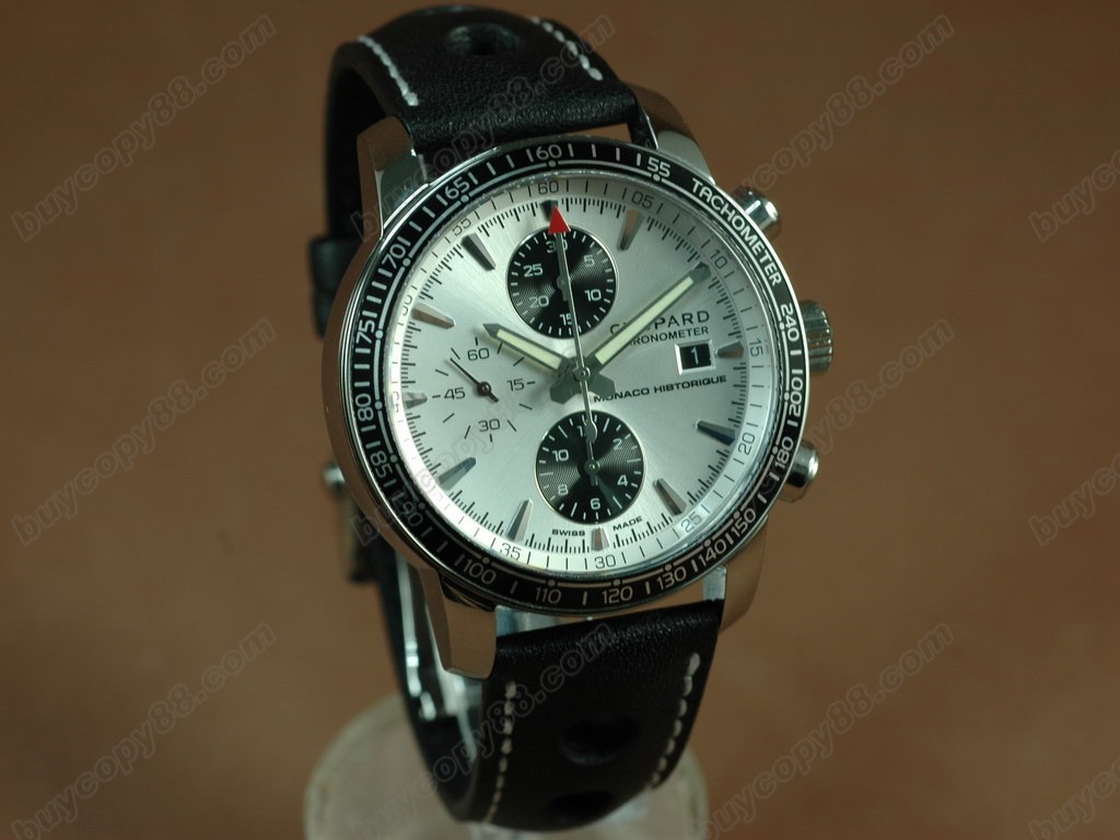 蕭邦錶【男性用】 Mile Miglia Chrono Grand Prix Ed SS/LE Wht A-7750 自動機芯搭載1