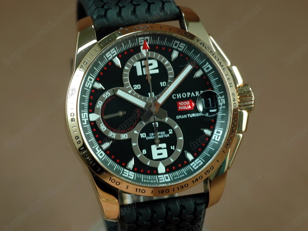 蕭邦錶【男性用】Mile Miglia GTXXL Chrono SS Black A07.211自動機芯搭載10