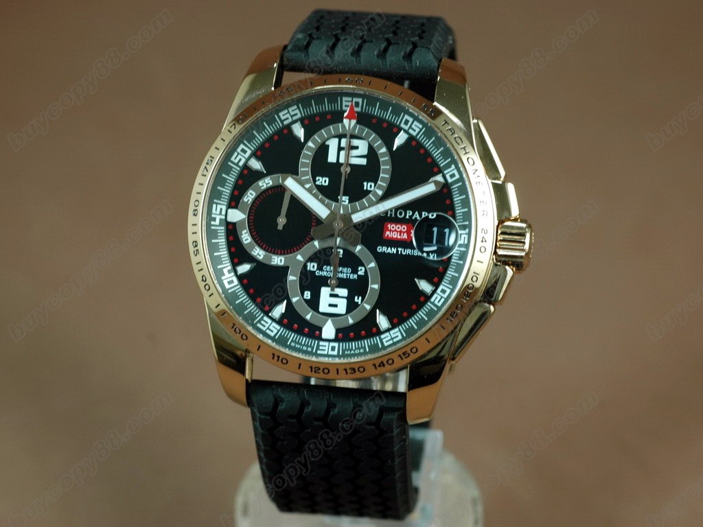 蕭邦錶【男性用】Mile Miglia GTXXL Chrono SS Black A07.211自動機芯搭載9