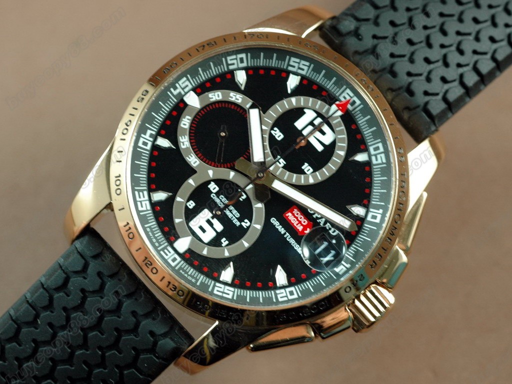 蕭邦錶【男性用】Mile Miglia GTXXL Chrono SS Black A07.211自動機芯搭載6