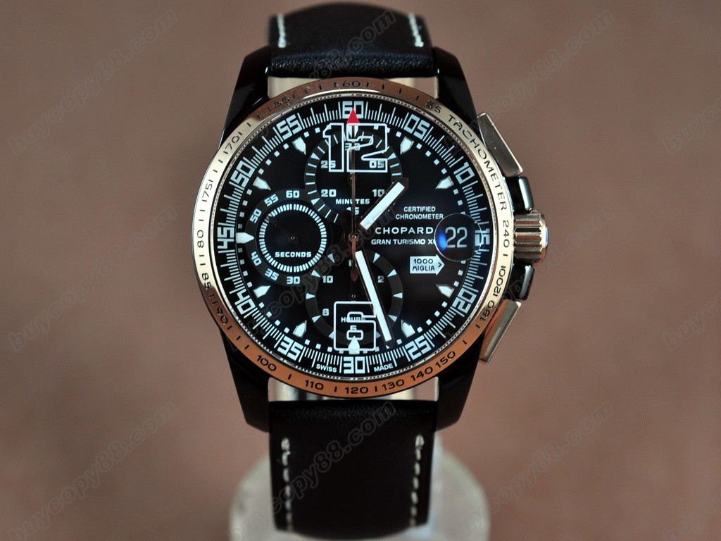 蕭邦錶 【男性用】 Mile Miglia GTXXL Chrono RG/PVD Blk A-7750自動機芯搭載6