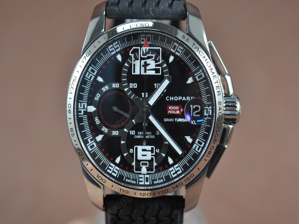 蕭邦錶 【男性用】 Mile Miglia GTXXL Chrono SS/RU/Blk Asian 7750 自動機芯搭載6