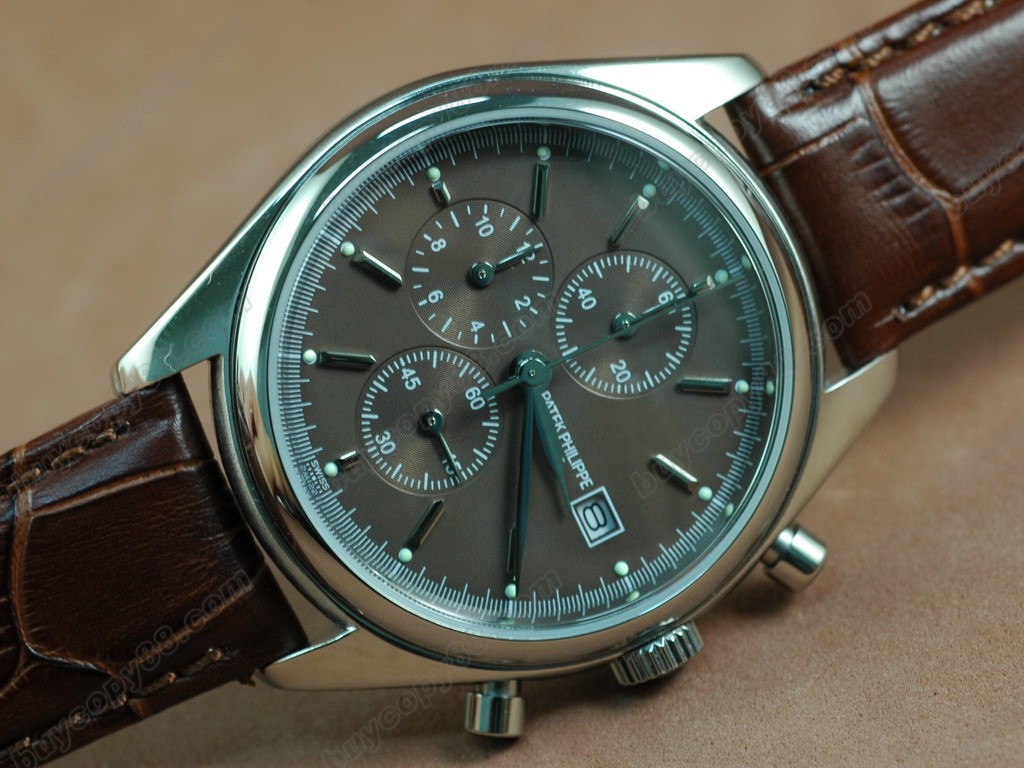 百達翡麗【男性用】 Classics Complications SS Case Brown Dial Brown Strap Japanese 0S 20 石英機芯搭載0