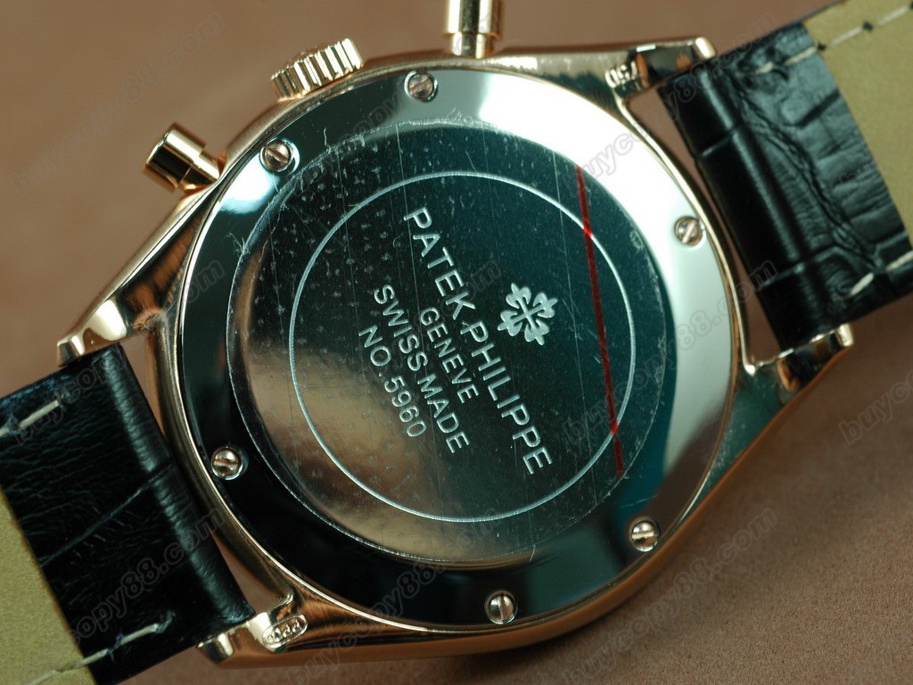 百達翡麗【男性用】 Classics Complications RG Case Black Dial Black StrapJapanese 0S 20 石英機芯搭載4