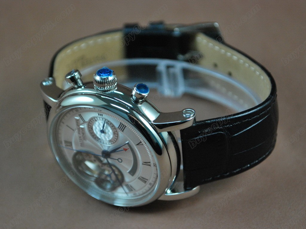 百達翡麗【男性用】 Classic Chronograph SS White Working Chronos手上鏈搭載5