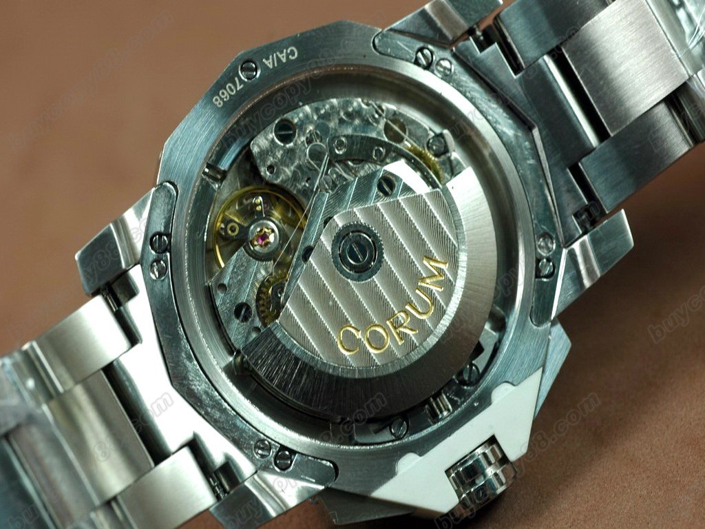 崑崙錶【男性用】Admirals Cup Challenge Chrono SS/SS Carbon bezel Black A-7750 自動機芯搭載9