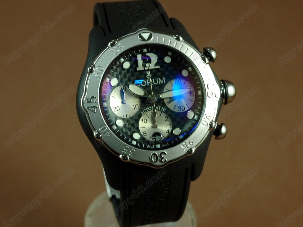 崑崙錶 【男性用】 Bubble Chrongraph Limited Ed SS/RU Blk Asia 7750自動機芯搭載0