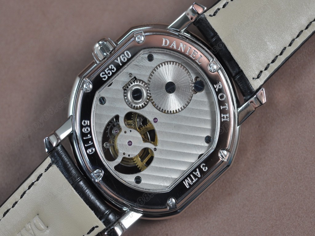 丹尼爾.羅斯 【男性用】 Tourbillon 8 Days SS/LE Black dial手上鏈搭載5