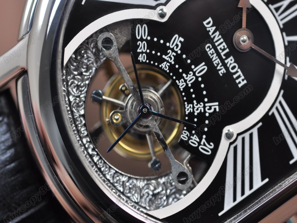 丹尼爾.羅斯 【男性用】 Tourbillon 8 Days SS/LE Black dial手上鏈搭載6