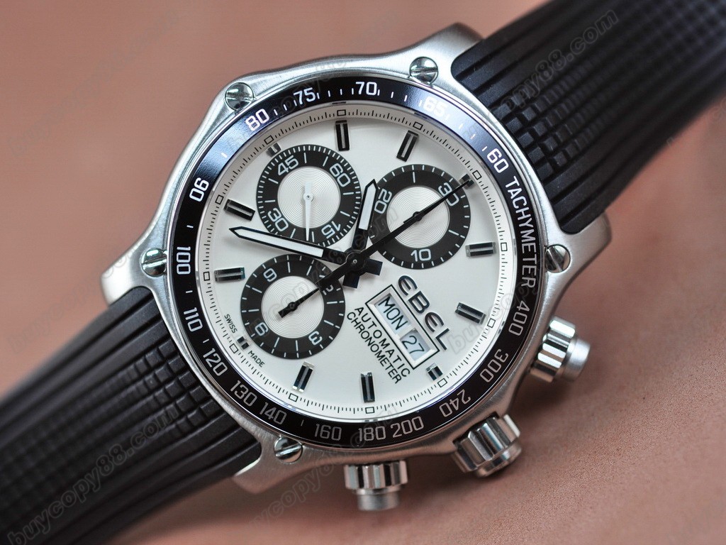 玉寶錶【男性用】 1911 Discovery Chrono SS/RU White Asia 7750 自動機芯搭載．振頻每小時 28,800 次12