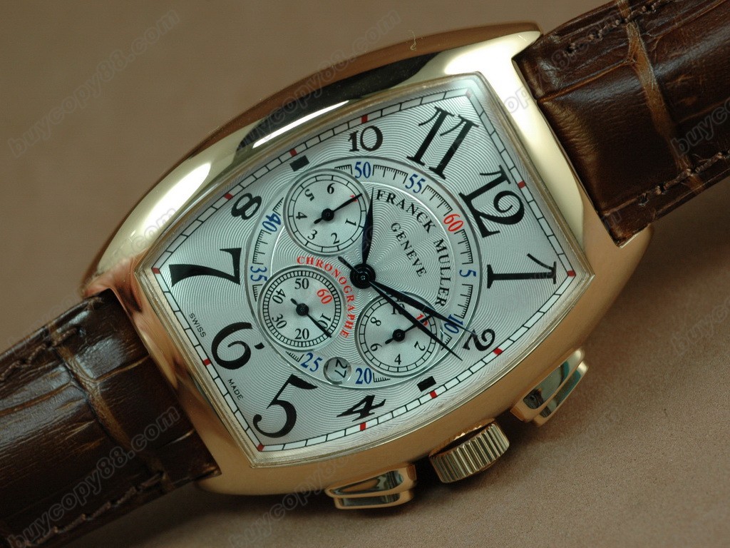 法蘭克穆勒【男性用】 Casablanca Chronograph RG Case White Dial  Japan OS20 石英機芯搭載 4