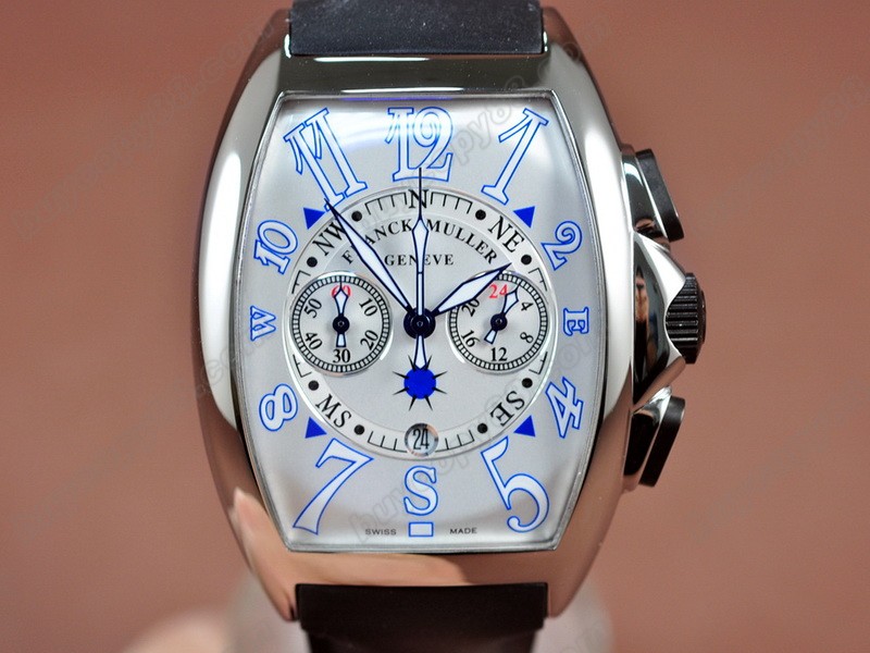 法蘭克穆勒【男性用】Casablanca Chronograph SS Case Japan OS 20石英機芯搭載6