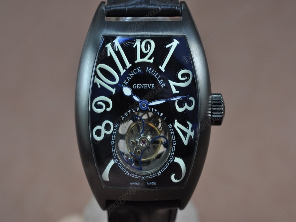 法蘭克穆勒【男性用】Casablanca PVD/LE Asian Flying Tourbillon 手上鏈搭載1