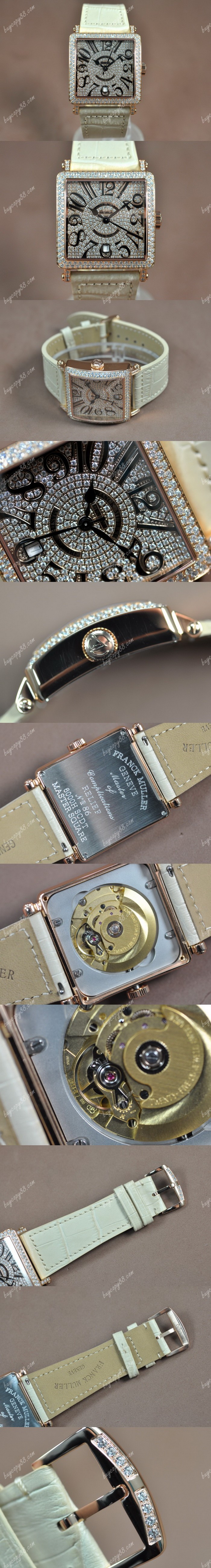  法蘭克慕勒Franck Muller Conquistador 玫瑰金/LE/Diam Swiss Eta 2824-2自動機芯搭載0