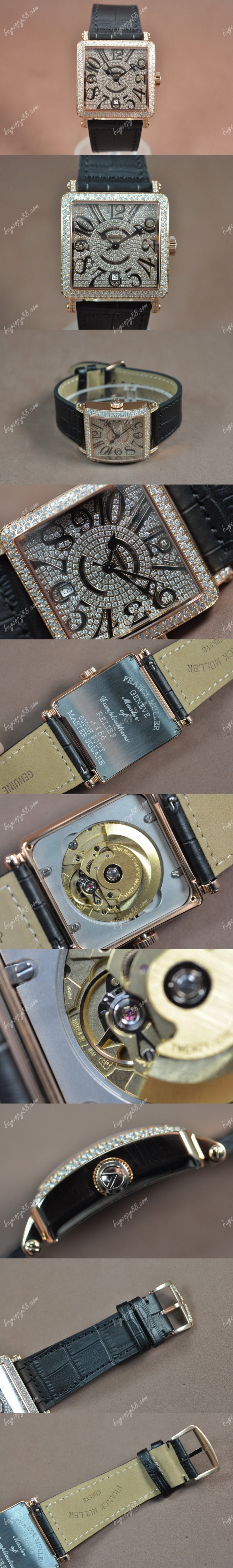  法蘭克慕勒Franck Muller Conquistador 玫瑰金/LE/Diam Swiss Eta 2824-2自動機芯搭載0