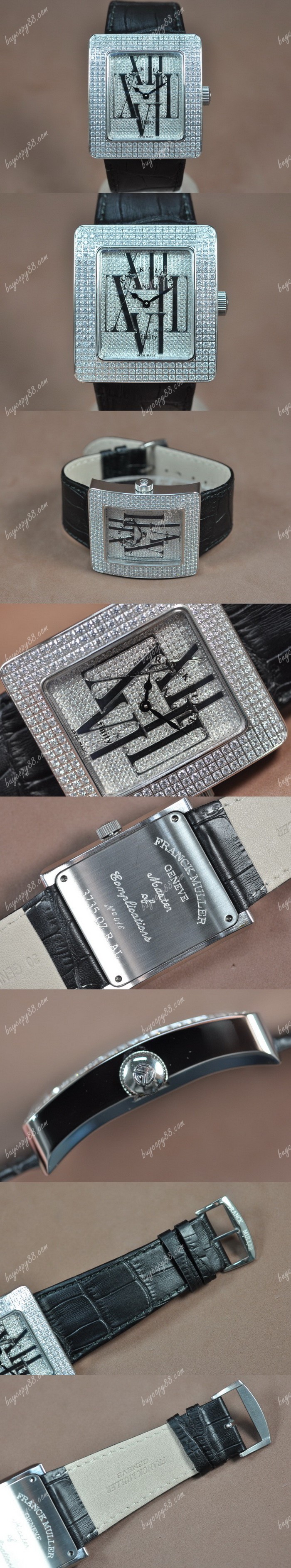  法蘭克慕勒Franck Muller Long Island SS/LE/Diam Diamond Dial Ronda石英錶0