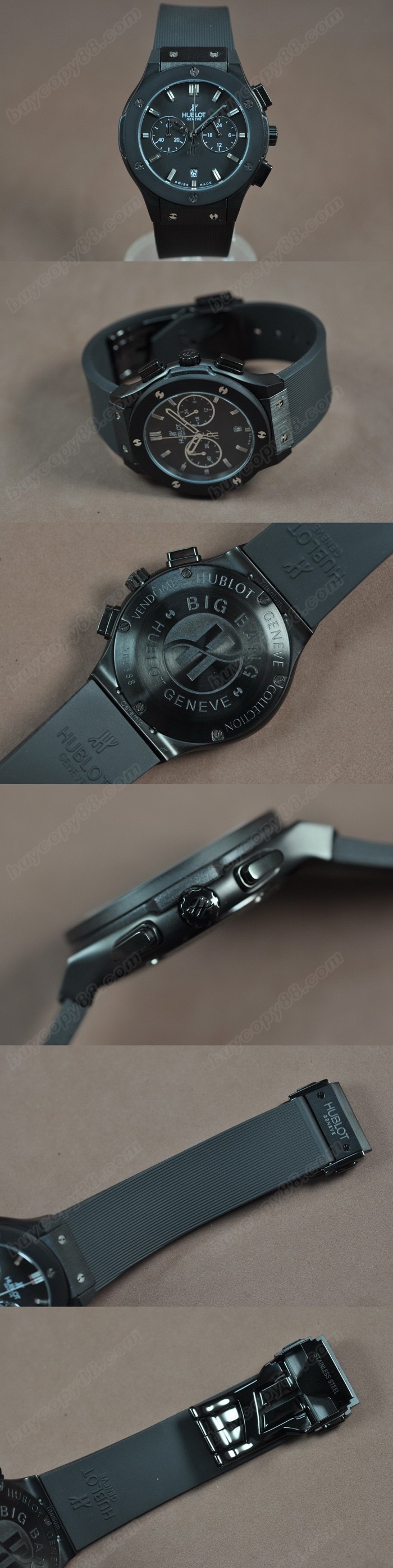 御博Hublot Big Bang 40mm 玫瑰金/RU Japanese OS20 石英機芯 搭 載0