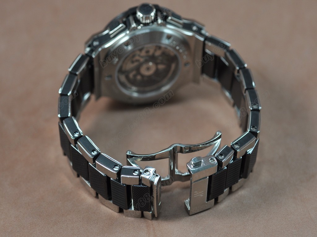 御博 【男性用】Big Bang SS Ceramic Bez Aspen Black Asia 7750自動機芯搭載2