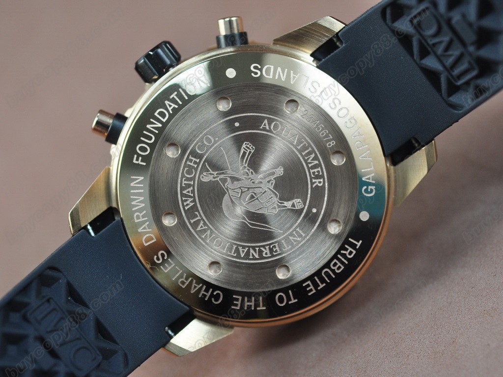 Iwc Watches Aquatimer RG/Black Japan OS 20石英機芯搭載 1