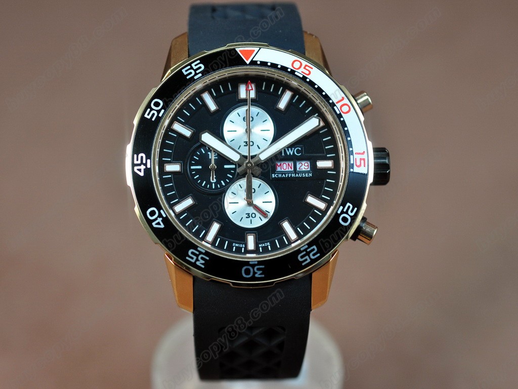 Iwc Watches Aquatimer RG/Black Japan OS 20石英機芯搭載 5