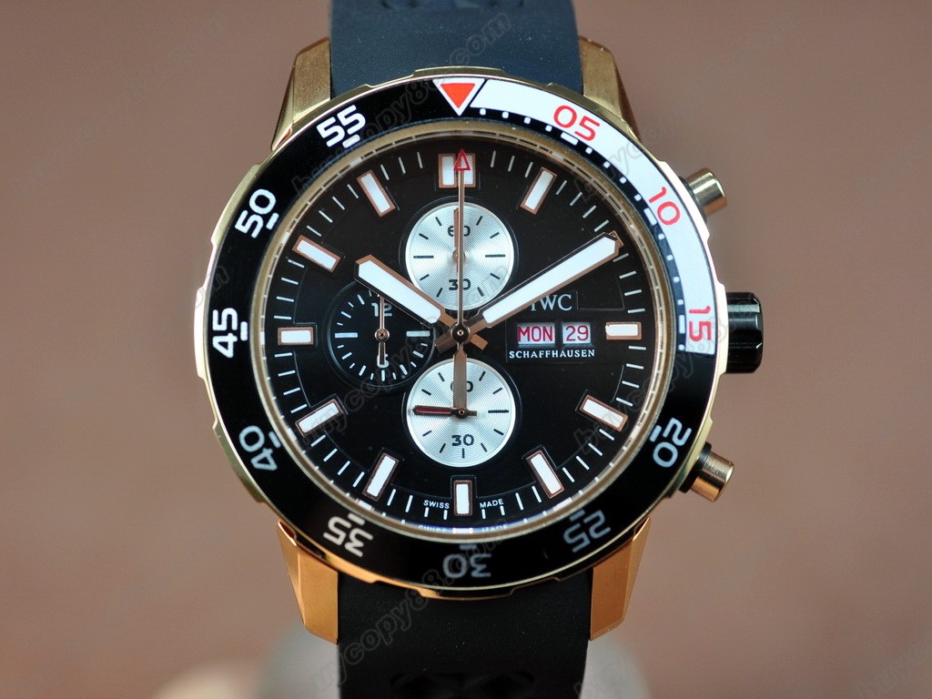 Iwc Watches Aquatimer RG/Black Japan OS 20石英機芯搭載 6