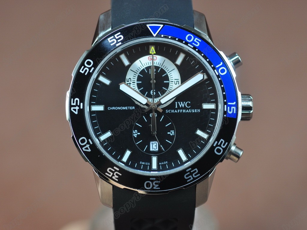 IWC【男性用】 Aquatimer SS/Black Japan OS 20石英機芯搭載0
