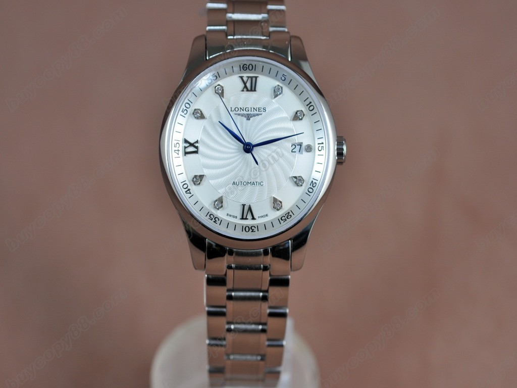 浪琴錶【男性用】 Masters Collection SS White Swiss Eta 2824-2自動機芯搭載6