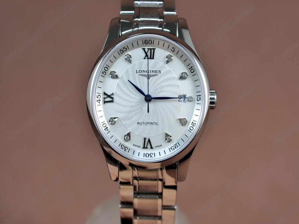 浪琴錶【男性用】 Masters Collection SS White Swiss Eta 2824-2自動機芯搭載7