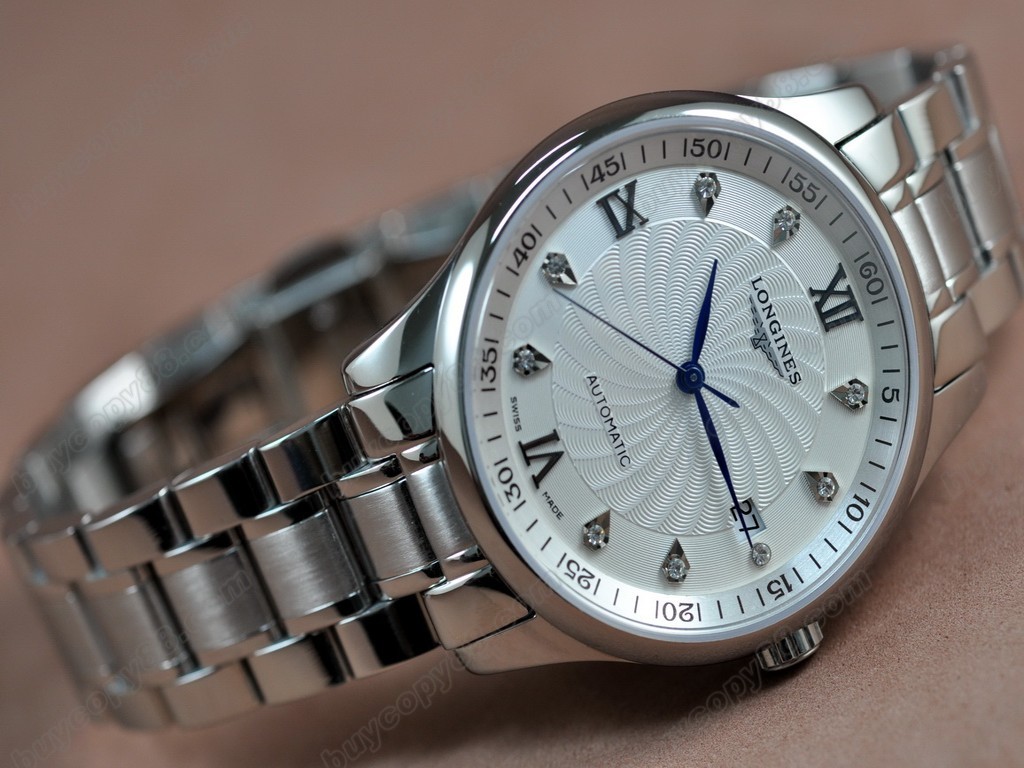 浪琴錶【男性用】 Masters Collection SS White Swiss Eta 2824-2自動機芯搭載5