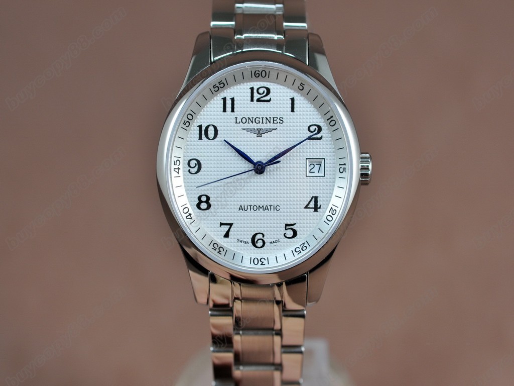 浪琴錶【男性用】 Masters Collection SS White Swiss Eta 2824-2自動機芯搭載4