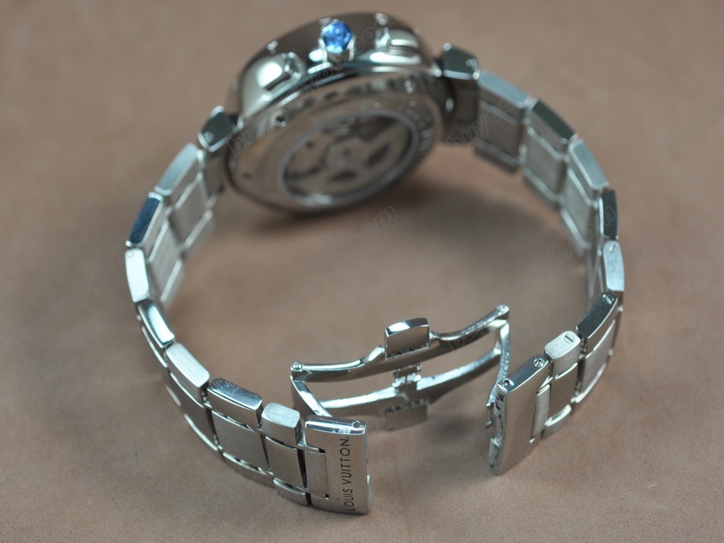 路易威登【男性用】Tambour 227 Chrono SS/SS Black dial A-7750 自動機芯搭載．振頻每小時 28,800 次3