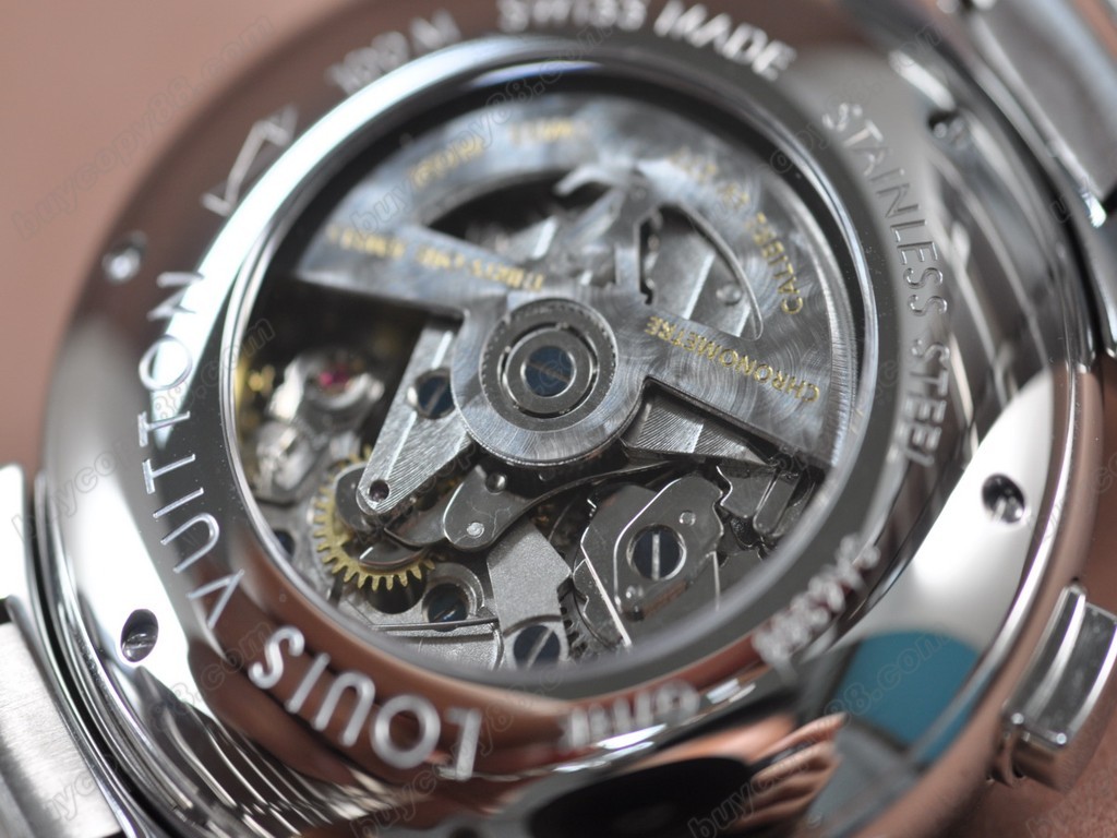 路易威登【男性用】Tambour 227 Chrono SS/SS Black dial A-7750 自動機芯搭載．振頻每小時 28,800 次4