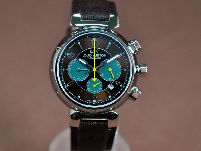路易威登【男性用】 Tambour Chronograph SS Jap 石英機芯搭載4