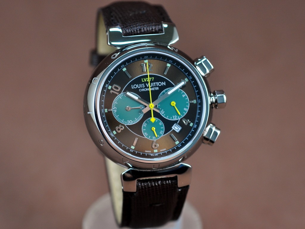路易威登【男性用】 Tambour Chronograph SS Jap 石英機芯搭載3