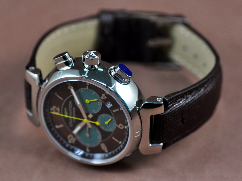 路易威登【男性用】 Tambour Chronograph SS Jap 石英機芯搭載0