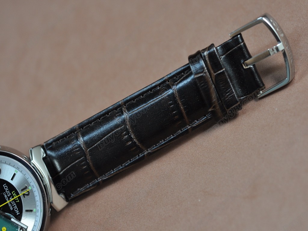 路易威登【男性用】 Tambour SS/LE/White Japan OS20 石英機芯搭載4