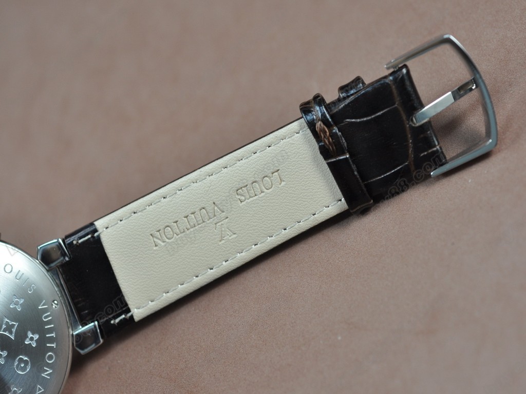 路易威登【男性用】 Tambour SS/LE/White Japan OS20 石英機芯搭載3