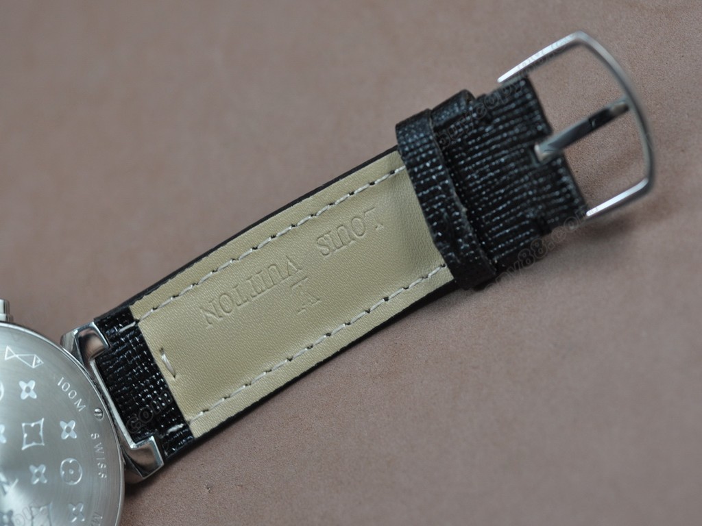 路易威登【男性用】Tambour SS/LE/Black Japan OS20 石英機芯搭載0