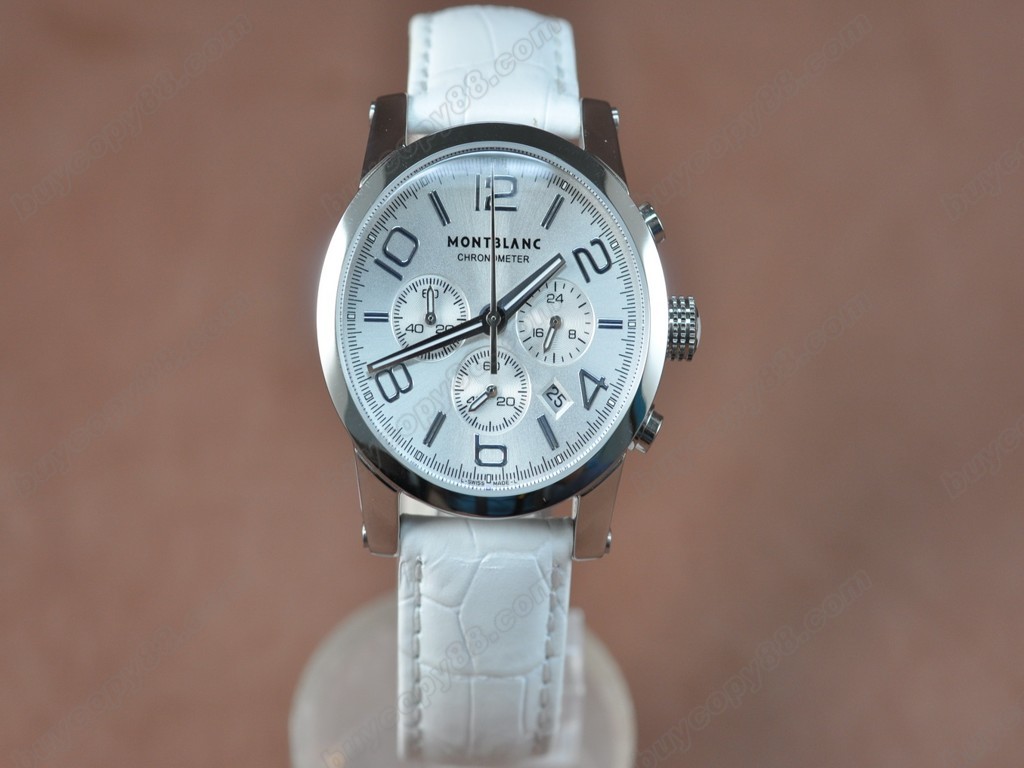 萬寶龍【男性用】 Timewalker Ladies SS/LE White Fs20 石英機芯搭載1