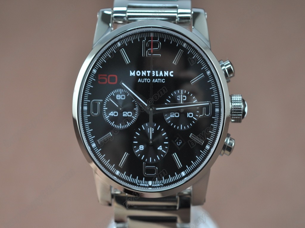 萬寶龍【男性用】Timewalker Chrono Ceramic Black Asia 7750自動機芯搭載． 振頻每小時 28,800 次0