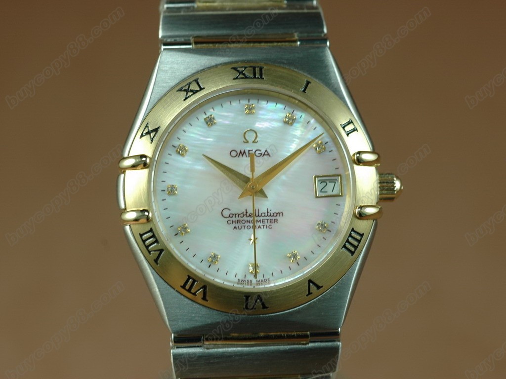 歐米茄 【男性用】18K Wrapped TT Men Roman Bezel Insignia Diam Eta 2836自動機芯搭載2