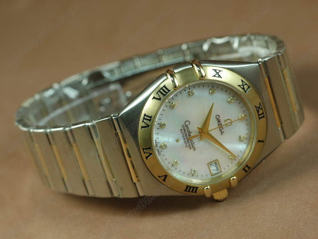 歐米茄 【男性用】18K Wrapped TT Men Roman Bezel Insignia Diam Eta 2836自動機芯搭載3