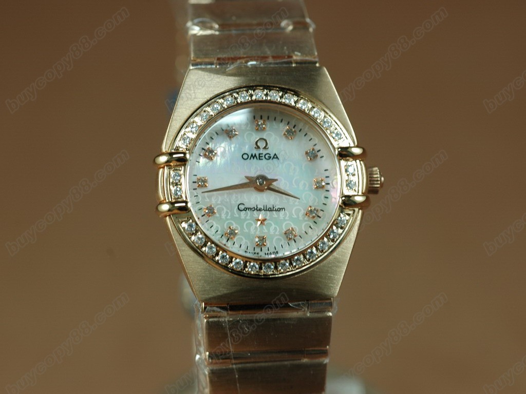 歐米茄 【女性用】18K Wrapped TT Constellation Ladies Insignia Wht DiamSwiss石英機芯搭載　4