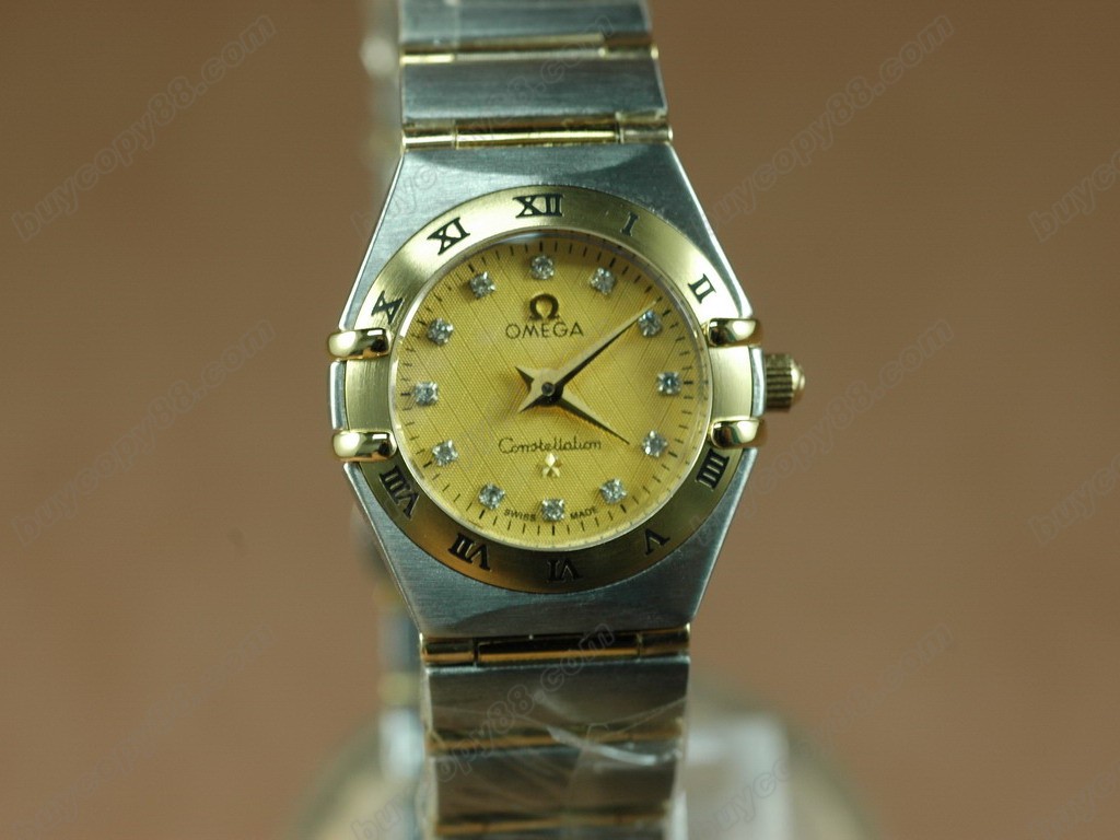歐米茄 【女性用】Wrapped TT Men Roman Bezel Gold Diamond Eta 2671自動機芯搭載 1