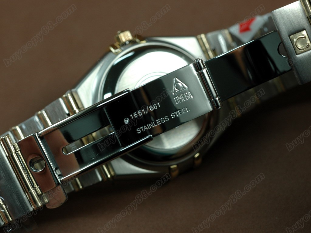 歐米茄 【男性用】 18K Wrapped TT Men Roman Bezel Gold Diamond Eta 2836自動機芯搭載6