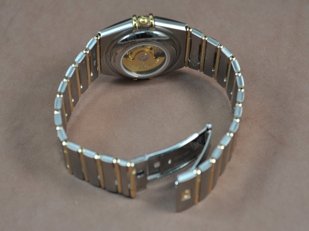 歐米茄 【男性用】 Constellation 18K Wrapped TT Men Roman Bezel Swiss Eta 2836 自動機芯搭載1