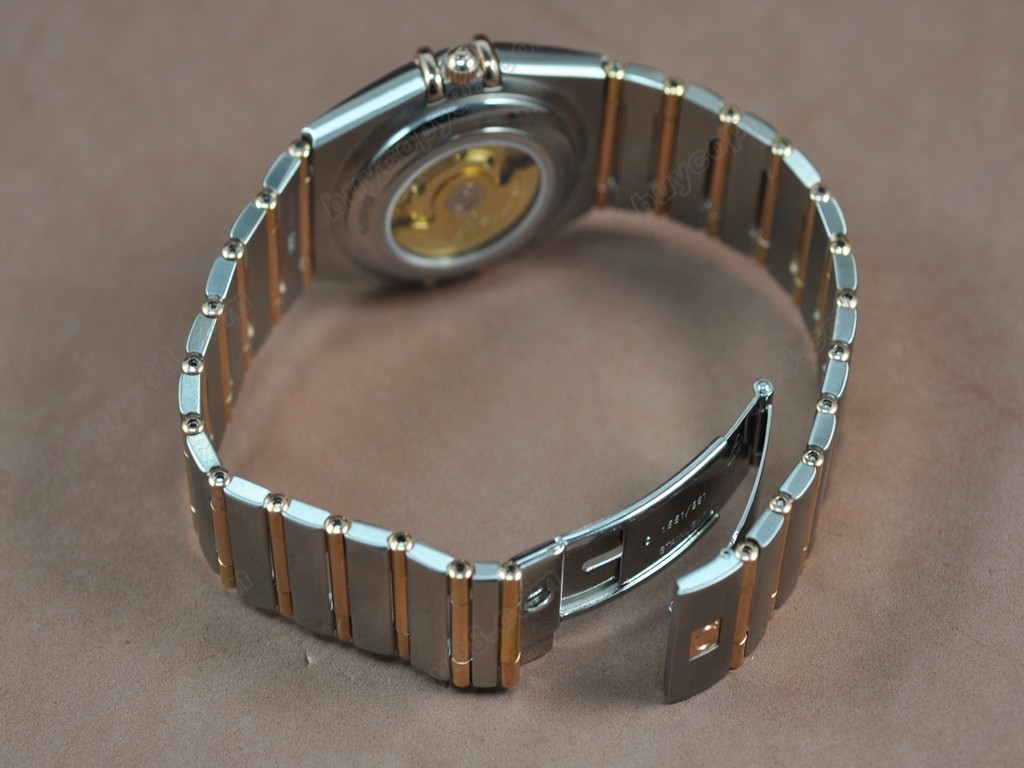 歐米茄 【男性用】 Constellation 18K Wrapped TT Men Roman Bezel Swiss Eta 2836 自動機芯搭載4