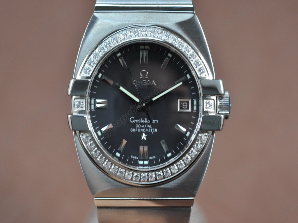 歐米茄 【男性用】Constellation Double Eagle SS/Dia/Black Swiss Eta 2824-2 自動機芯搭載4