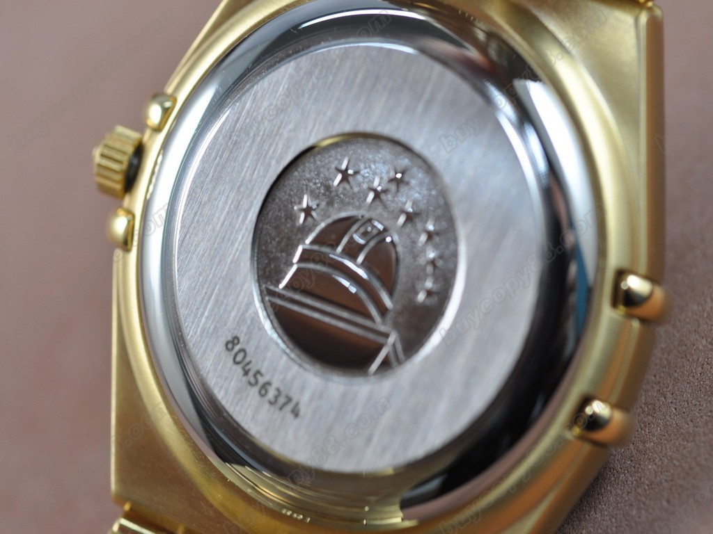 歐米茄 【男性用】 Constellation 18K Wrapped TT Men Roman Bezel Swiss Eta 2836 自動機芯搭載2