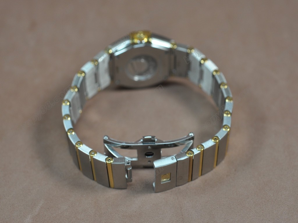 歐米茄 【女性用】 Constellation 28mm TT/Diam Gold dial Swiss ronda 石英機芯搭載1